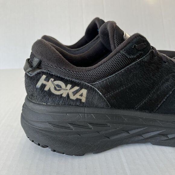 Hoka One One X Engineered Garments Bondi L Black/Cow Hair Athletic Shoes M 14 - Picture 12 of 16